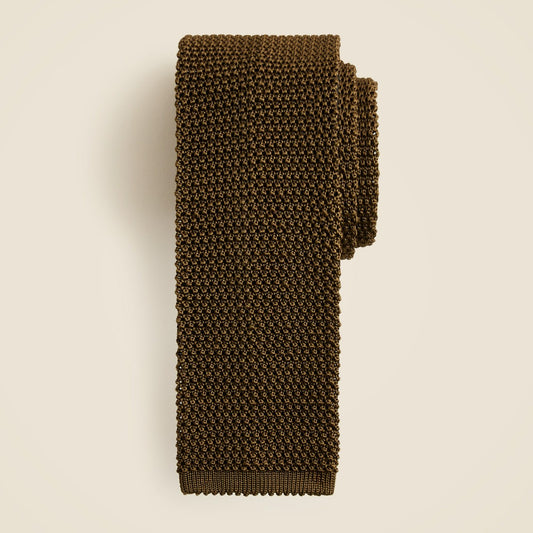 Men Italian silk knit tie - J.Crew