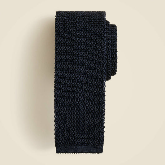 Men Italian silk knit tie - J.Crew
