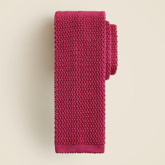 Men Italian silk knit tie - J.Crew