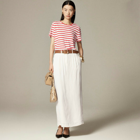 Women New relaxed linen T-shirt in stripe - J.Crew