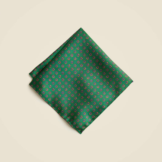 Men Italian silk twill pocket square - J.Crew