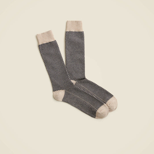 Men Houndstooth socks - J.Crew