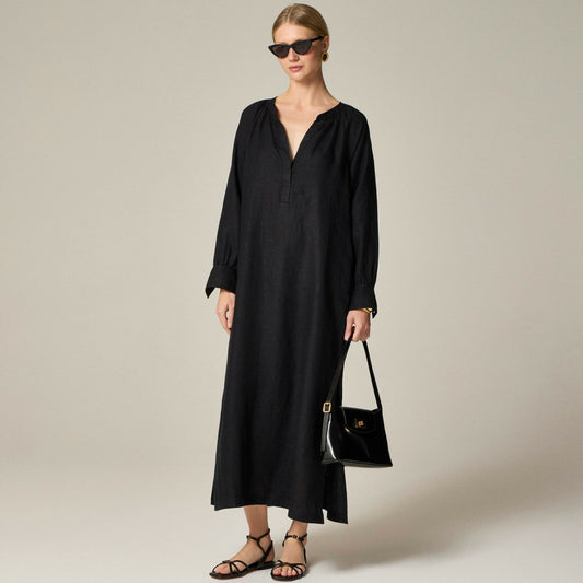 Women Cabana dress in linen - J.Crew