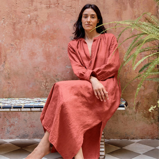 Women Cabana dress in linen - J.Crew