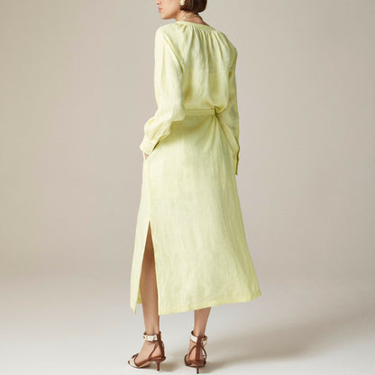 Women Cabana dress in linen - J.Crew