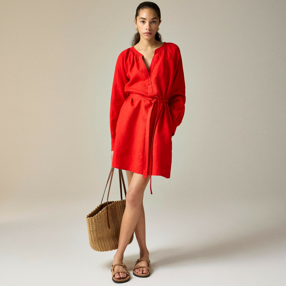 Women Cabana mini dress in linen - J.Crew