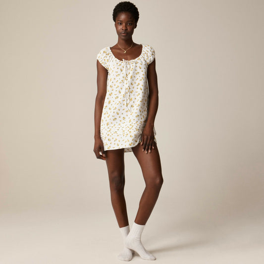 Women Sleep dress in linen-cotton blend - J.Crew
