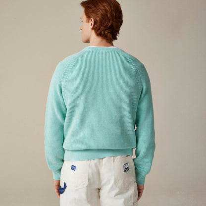 Men Washed ribbed cotton sweater - J.Crew