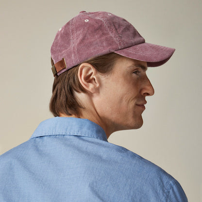 Men Washed corduroy baseball cap - J.Crew