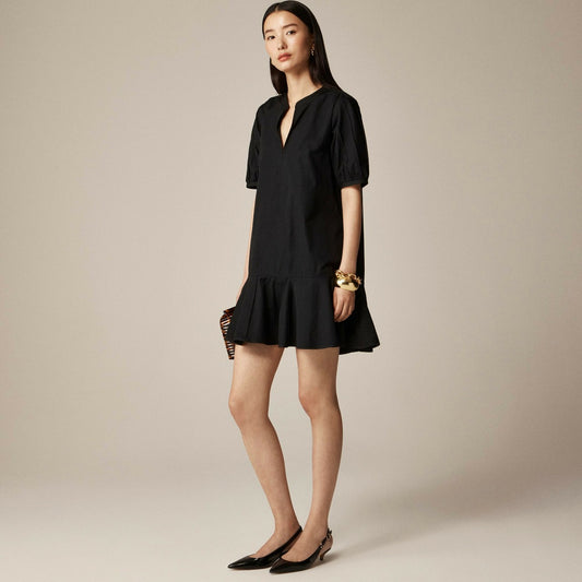 Women Delilah dress in cotton poplin - J.Crew