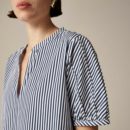 Women Delilah dress in striped cotton poplin - J.Crew