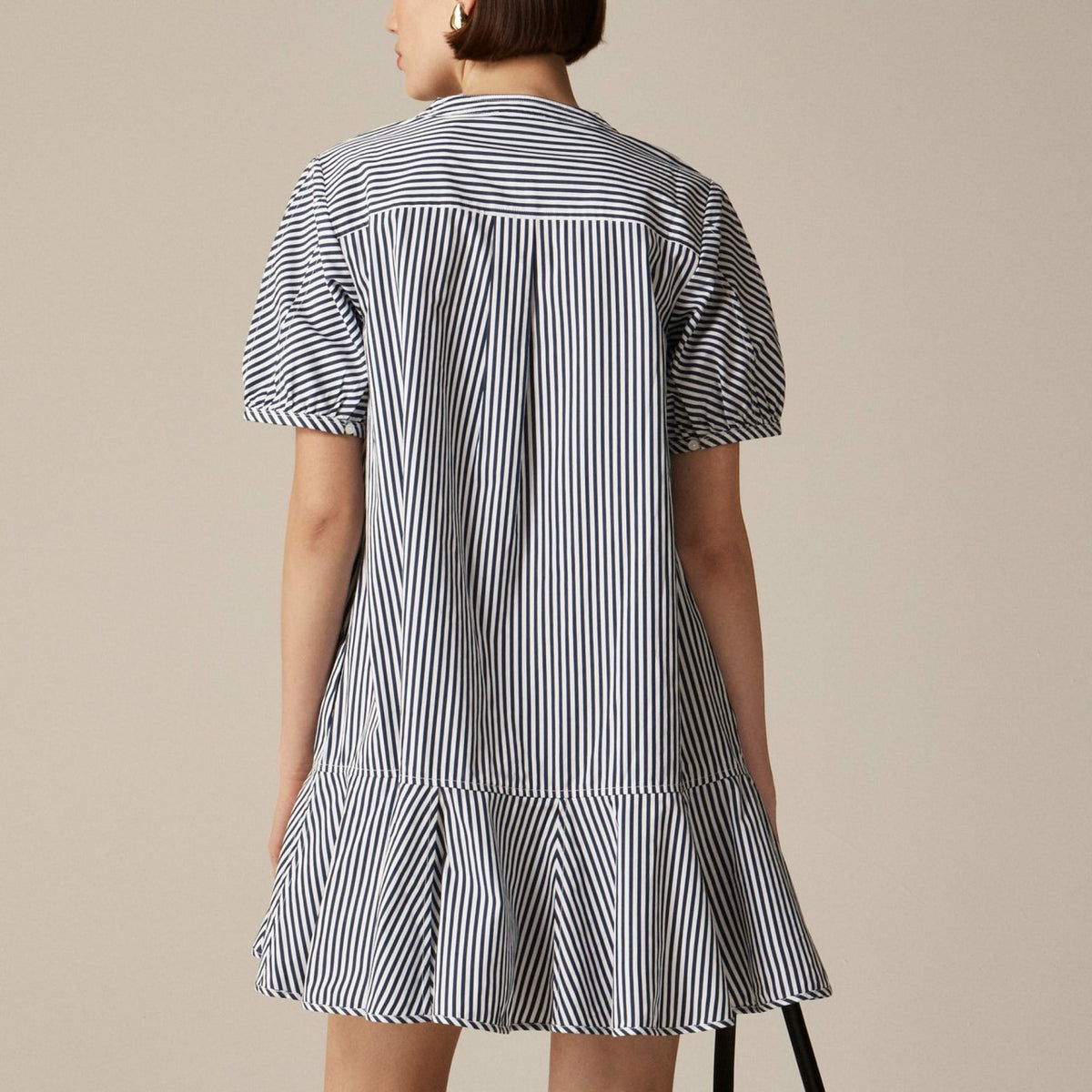 Women Delilah dress in striped cotton poplin - J.Crew
