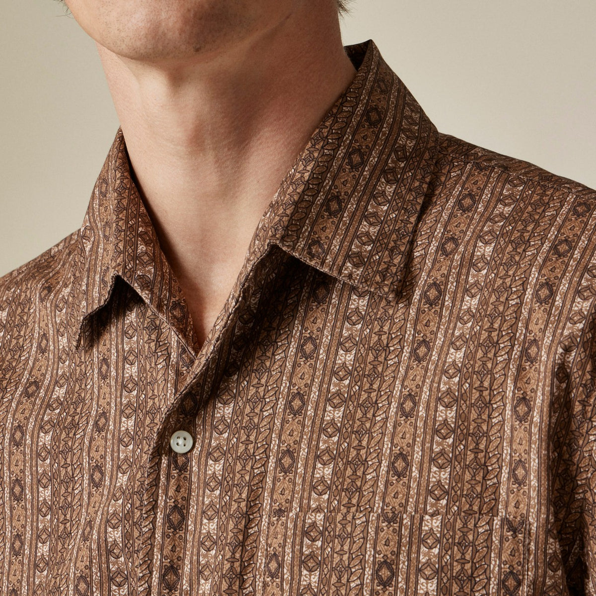 Men Short-sleeve Secret Wash cotton poplin camp-collar shirt - J.Crew