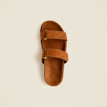 Women New Colbie wide-strap sandals in suede - J.Crew
