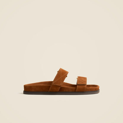 Women New Colbie wide-strap sandals in suede - J.Crew