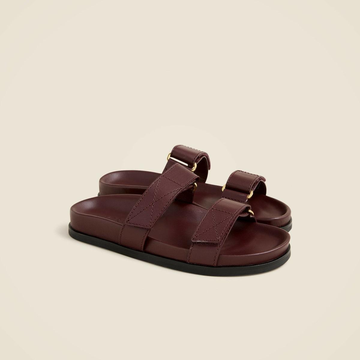 Women New Colbie wide-strap sandals in leather - J.Crew