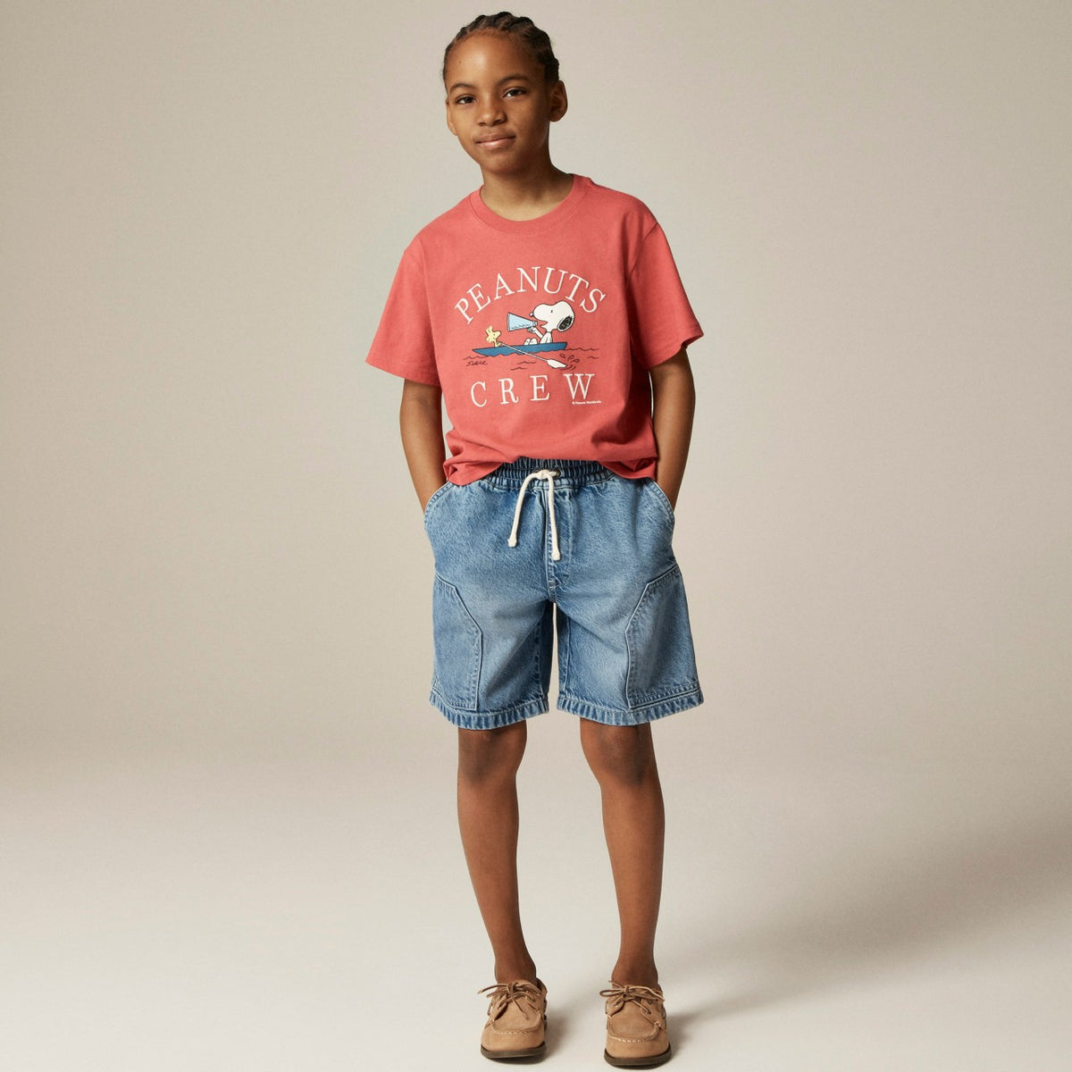 Kids Peanuts&reg; X Crewcuts "Crew" graphic T-shirt - J.Crew