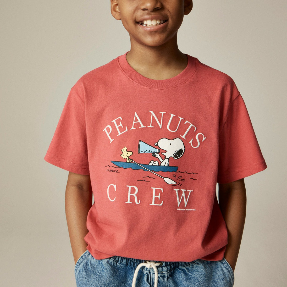 Kids Peanuts&reg; X Crewcuts "Crew" graphic T-shirt - J.Crew