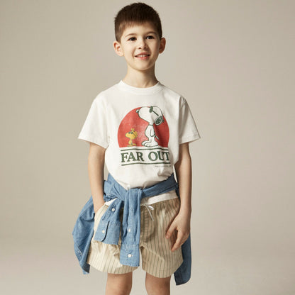 Kids Peanuts&reg; X Crewcuts "Far out" graphic T-shirt - J.Crew