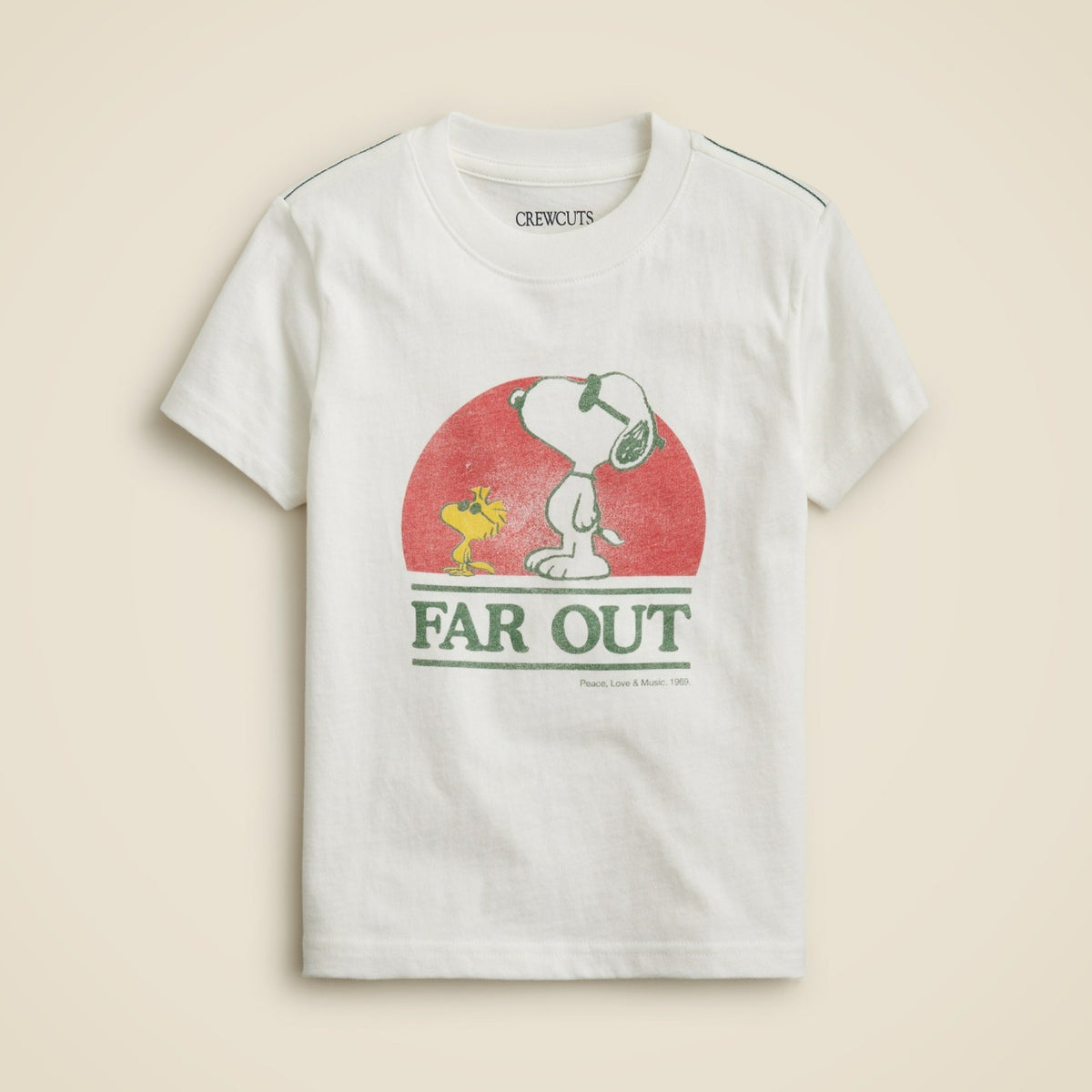 Kids Peanuts&reg; X Crewcuts "Far out" graphic T-shirt - J.Crew
