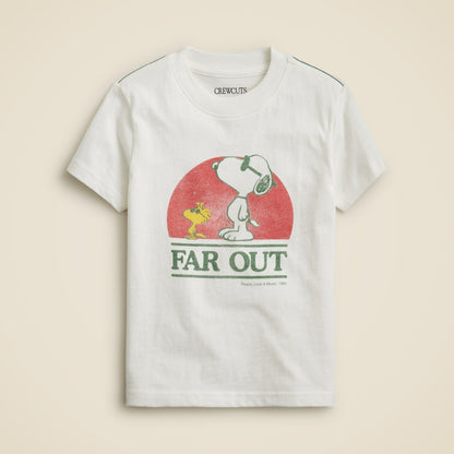 Kids Peanuts&reg; X Crewcuts "Far out" graphic T-shirt - J.Crew