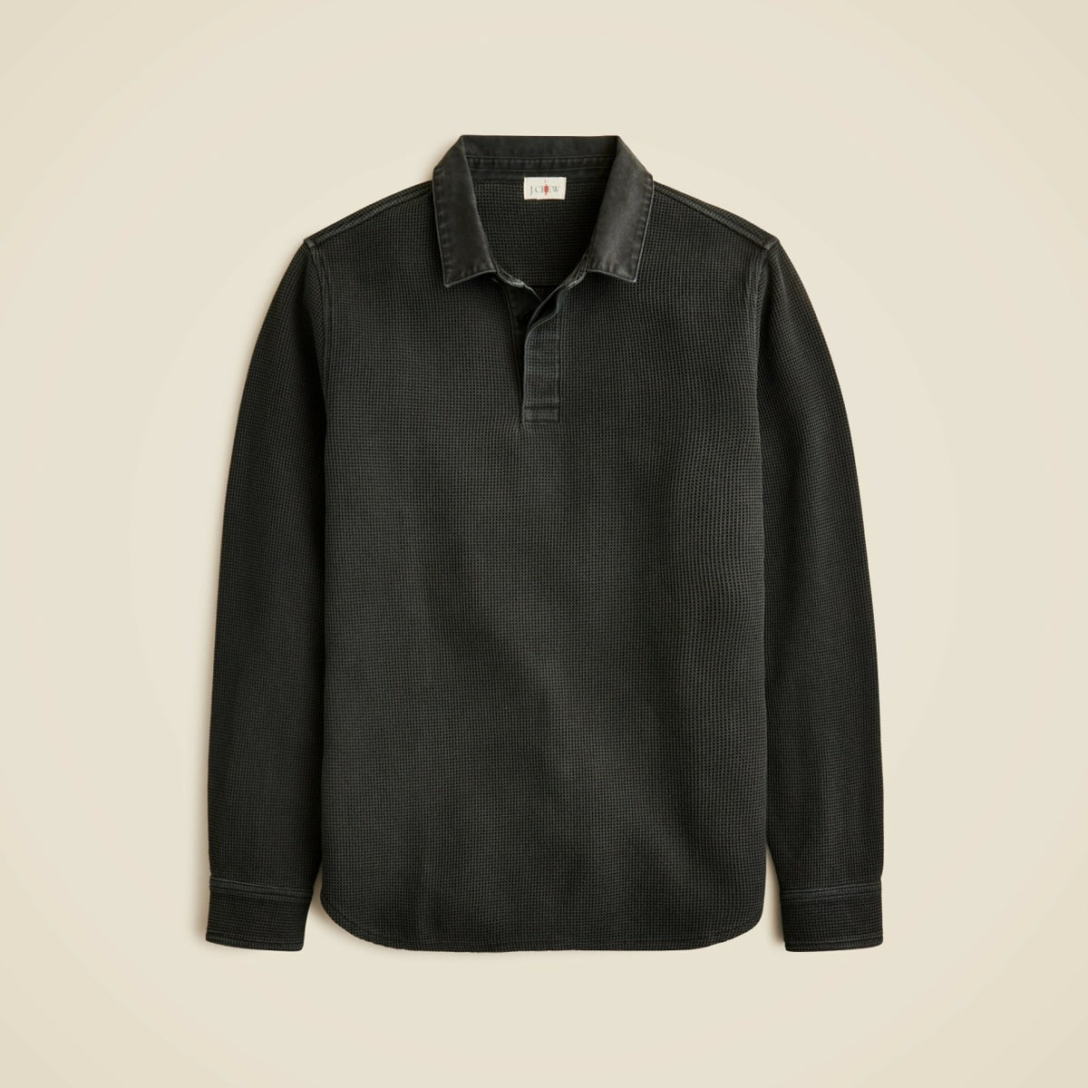 Men Waffle-knit rugby shirt - J.Crew