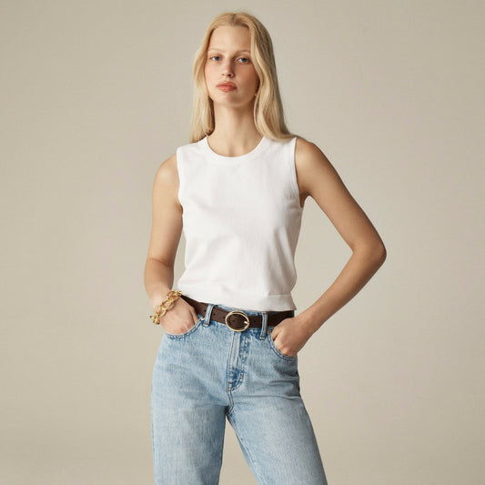 Women Sweater shell in premium ultra-fine cotton - J.Crew