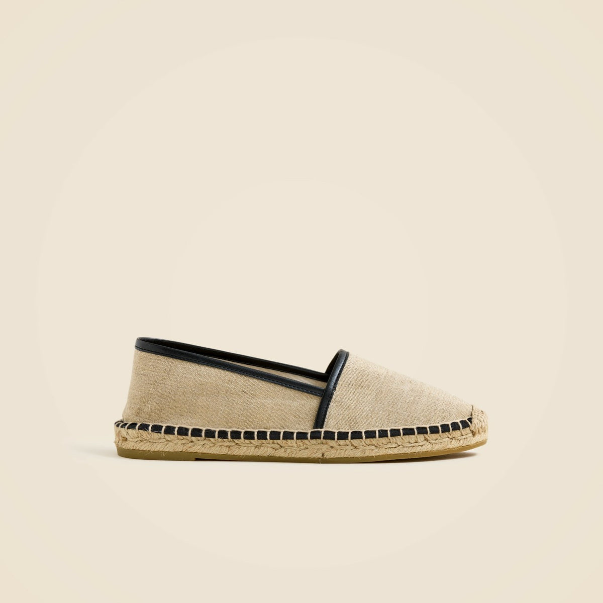Women Made-in-Spain espadrille flats in linen blend - J.Crew