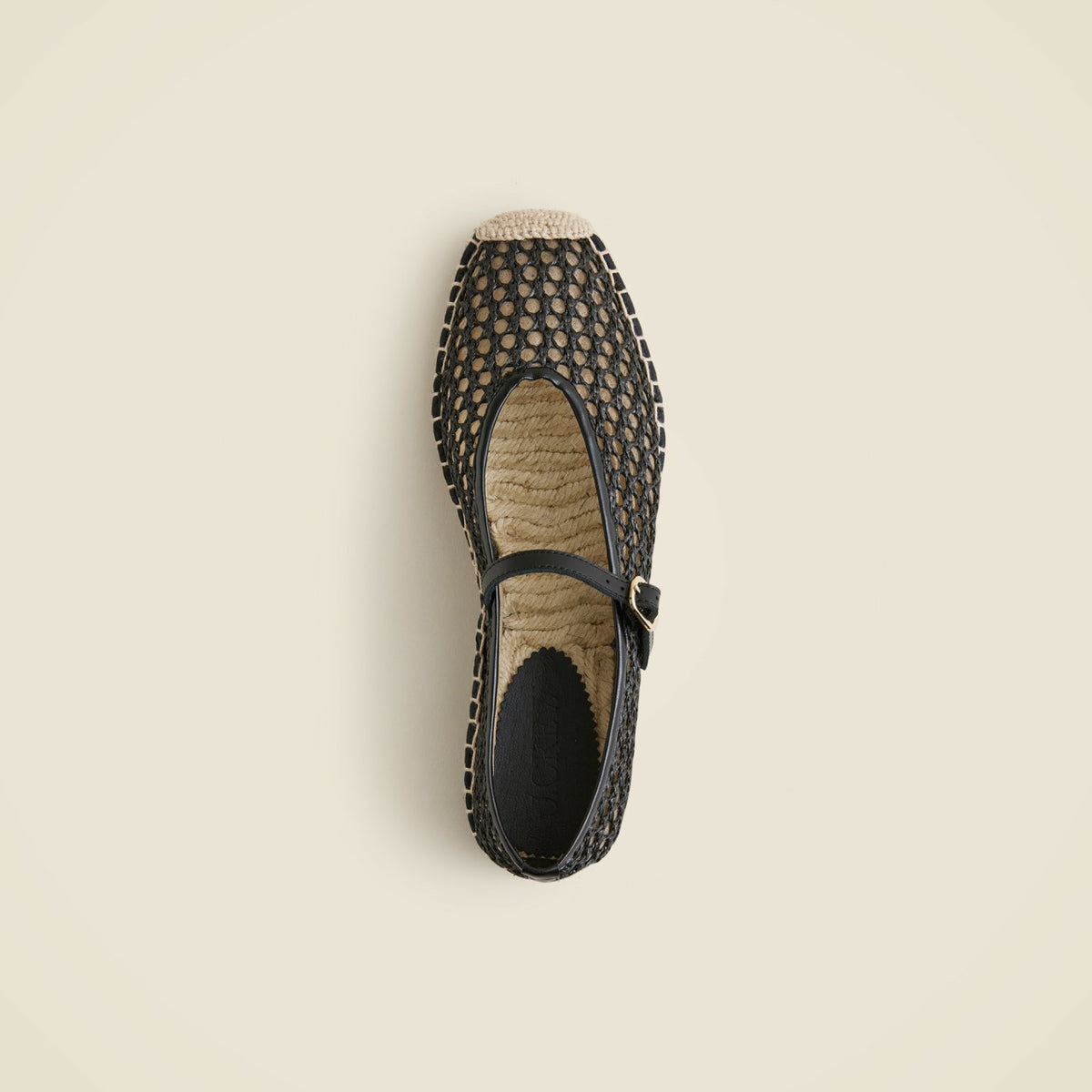 Women Made-in-Spain woven Mary Jane espadrille flats in faux raffia - J.Crew