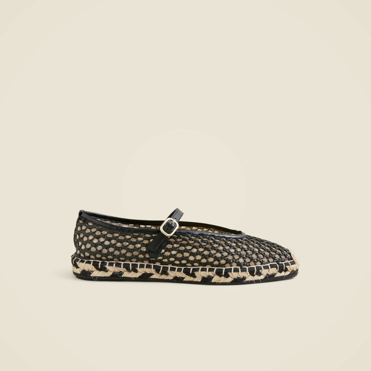 Women Made-in-Spain woven Mary Jane espadrille flats in faux raffia - J.Crew