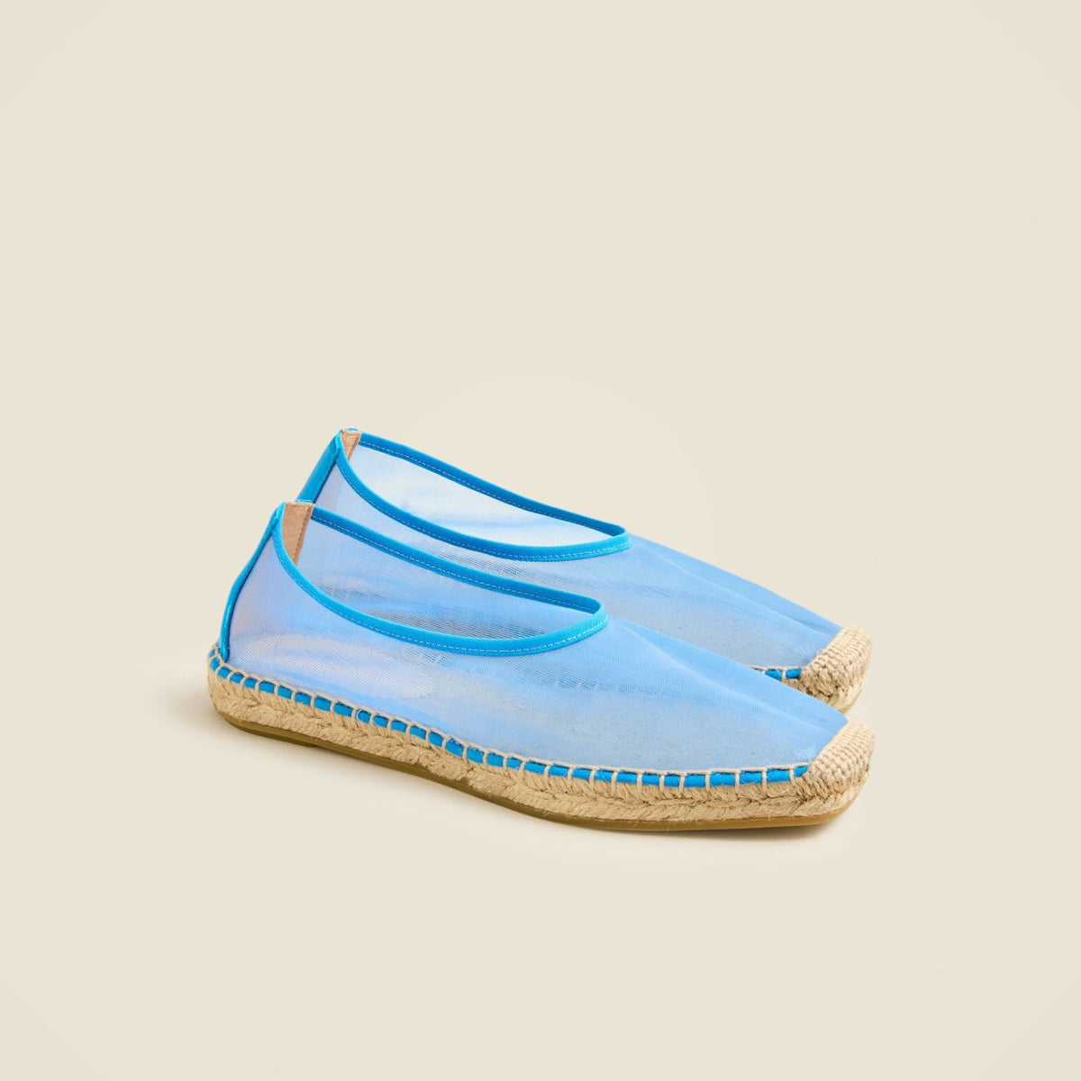 Women Made-in-Spain espadrille flats in mesh - J.Crew
