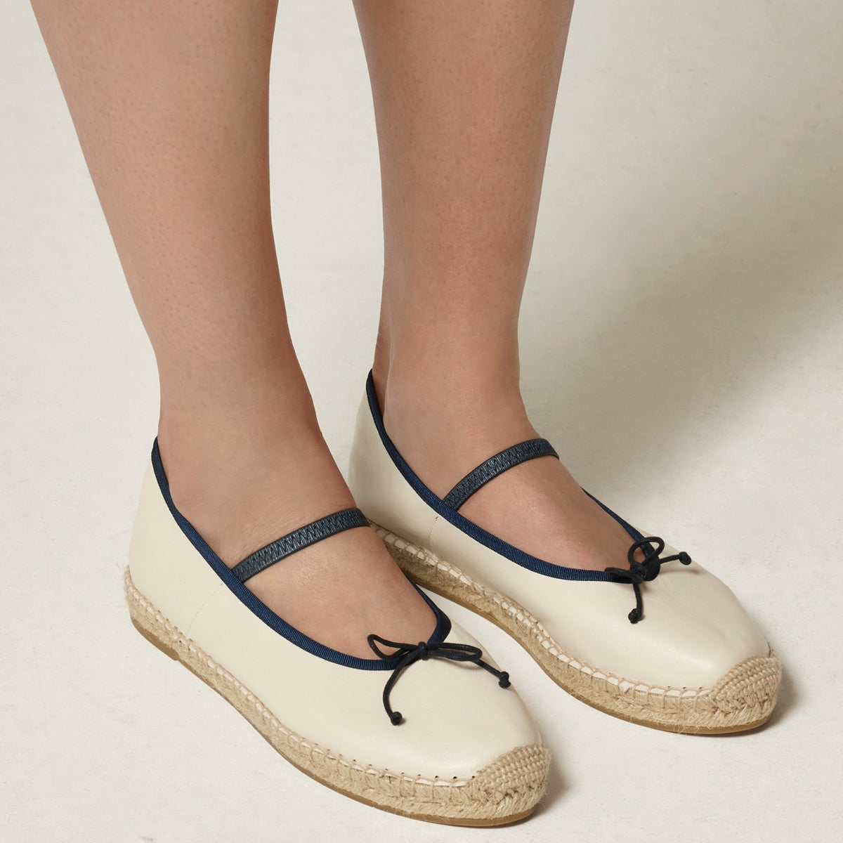 Women Made-in-Spain Mary Jane espadrille flats in leather - J.Crew
