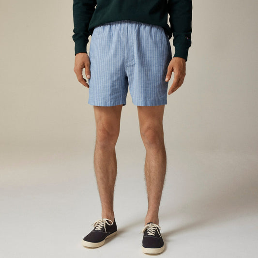 Men 5.5" Pier short in striped cotton blend - J.Crew