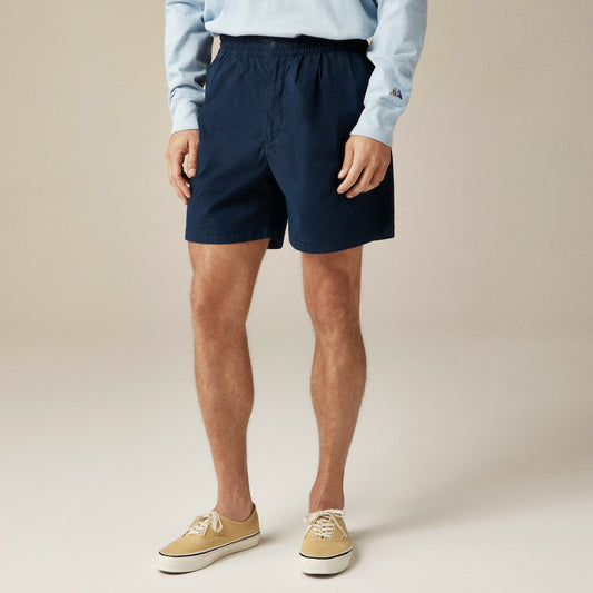 Men 6" pleated utility sport short in stretch cotton blend - J.Crew