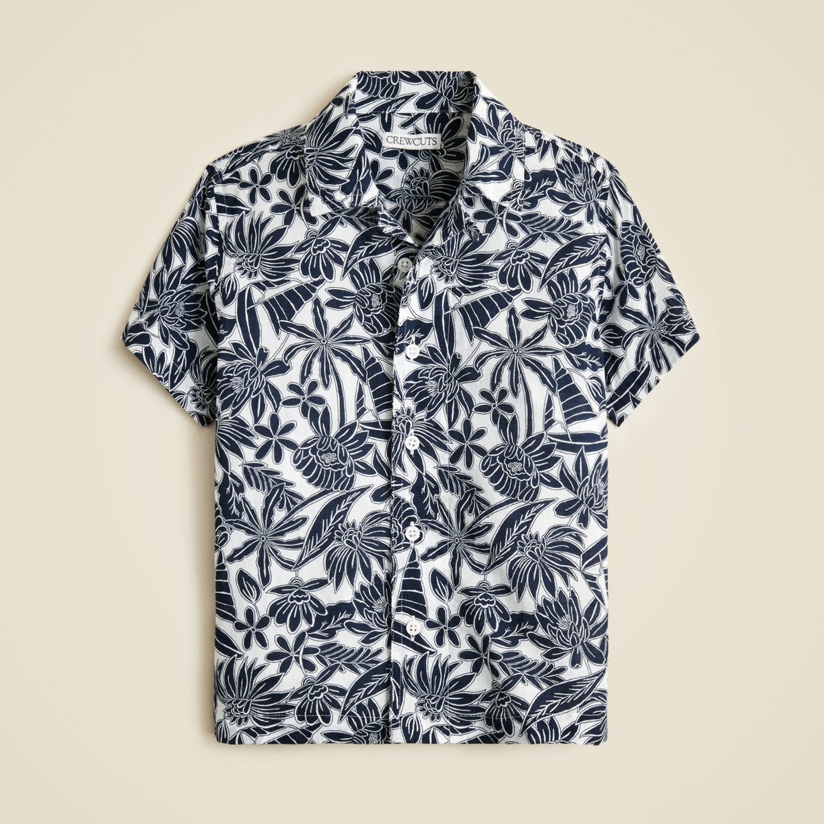 Kids Kids' short-sleeve camp shirt in prints - J.Crew