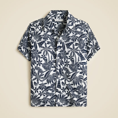Kids Kids' short-sleeve camp shirt in prints - J.Crew