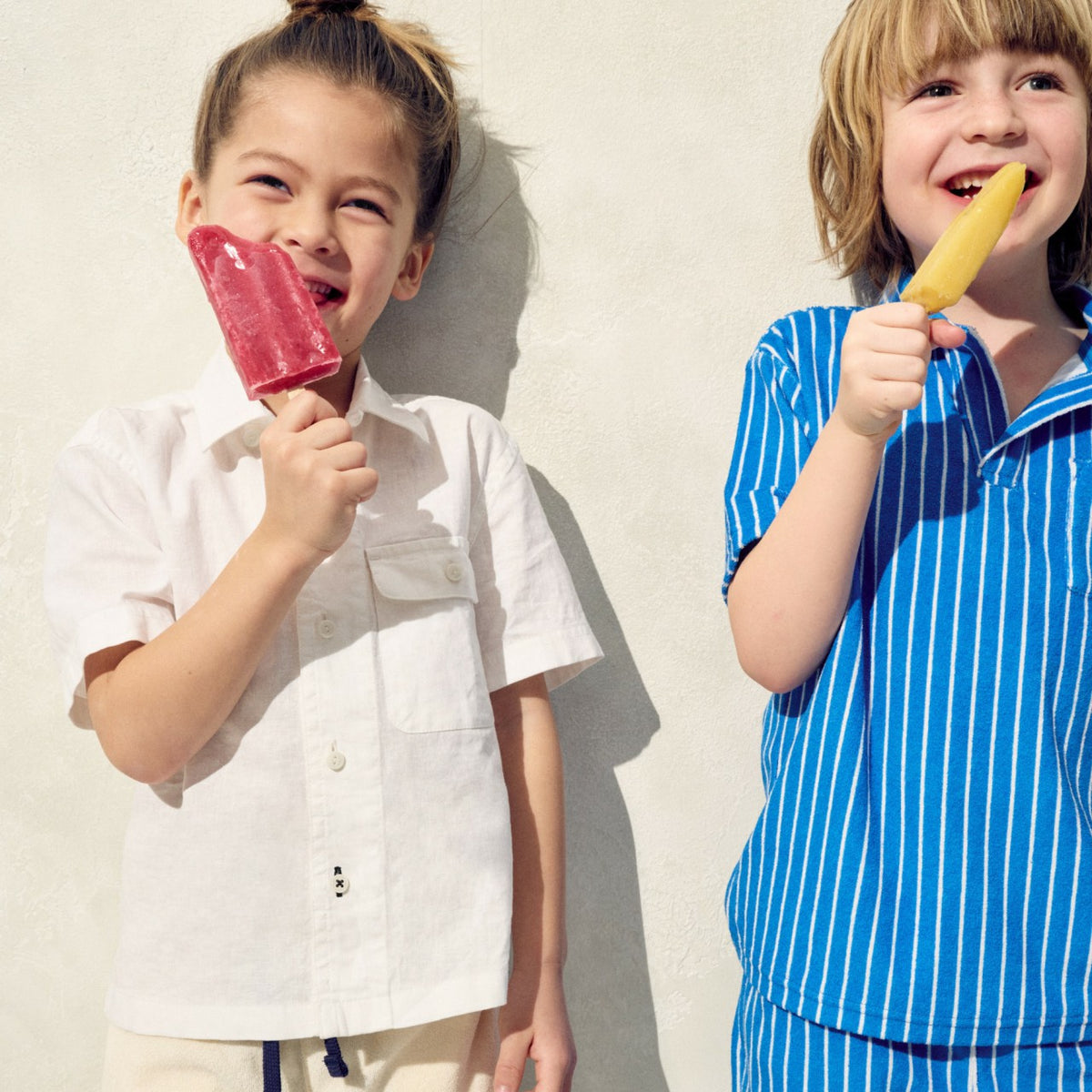 Kids Kids' short-sleeve camp shirt in linen-cotton blend - J.Crew