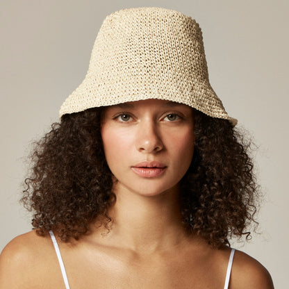 Women Packable straw hat - J.Crew