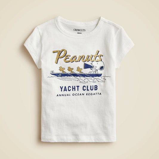 Kids Peanuts&reg; X Crewcuts "Yacht club" graphic T-shirt - J.Crew