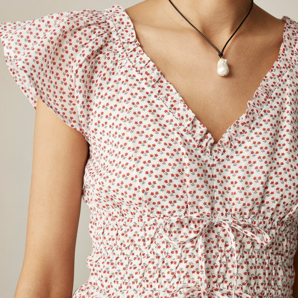 Women Palermo top in ramie - J.Crew