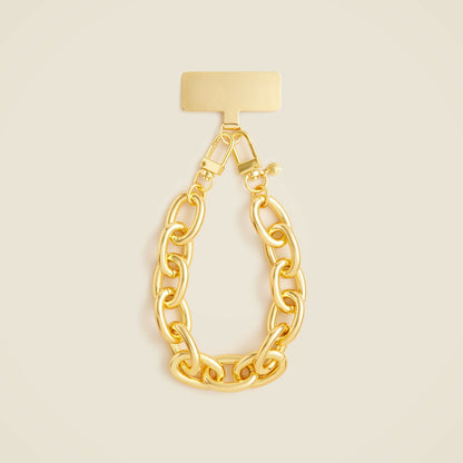 Women Metallic link phone chain - J.Crew