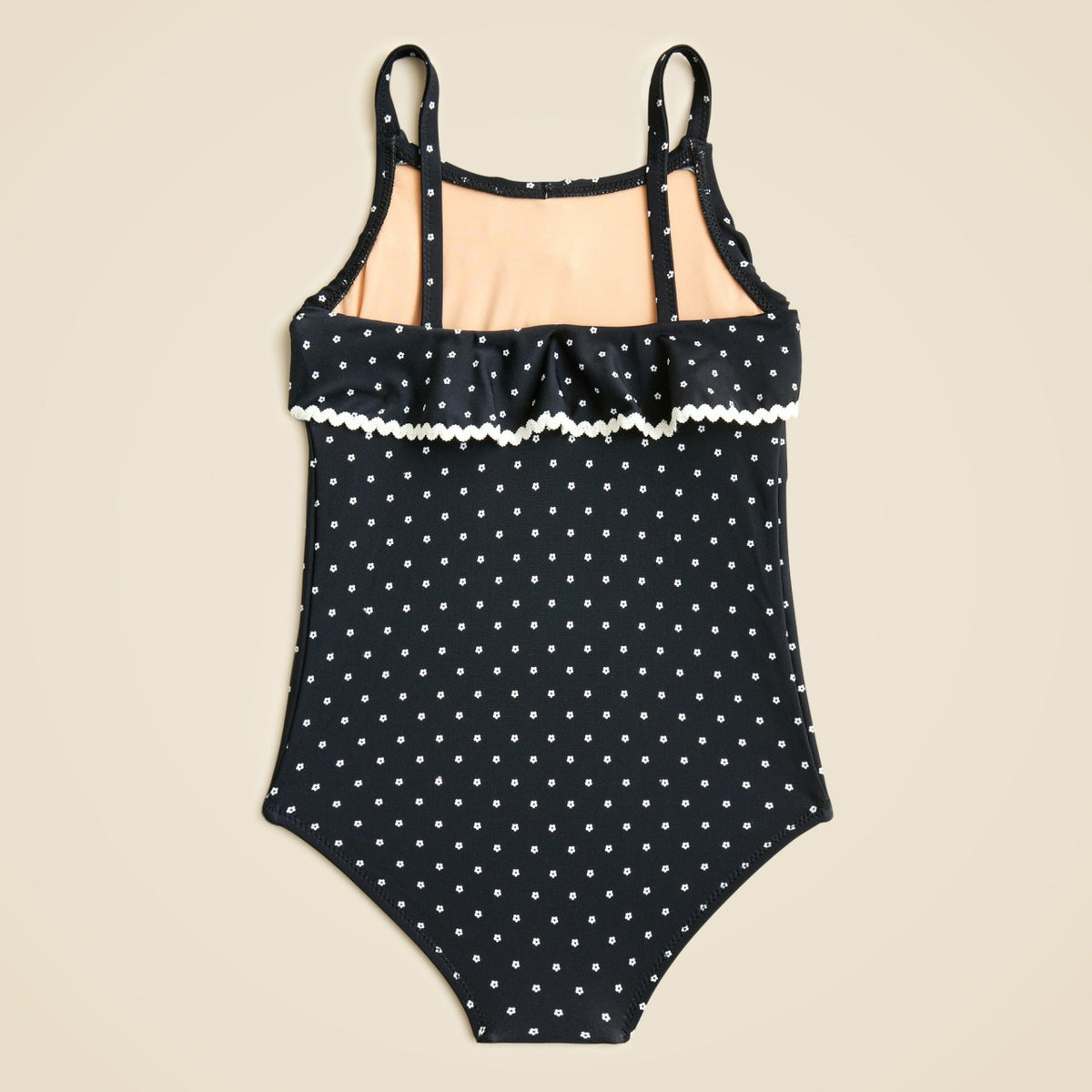 Kids Girls' rickrack one-piece swimsuit with UPF 50+ - J.Crew