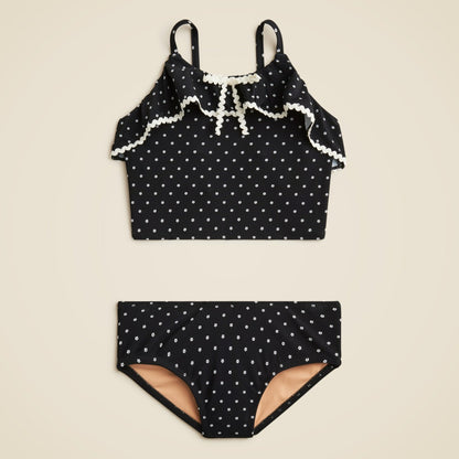 Kids Girls' rickrack two-piece swimsuit with UPF 50+ - J.Crew