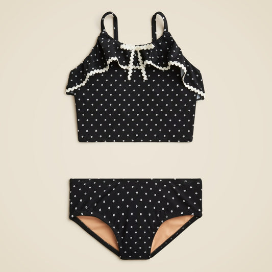 Kids Girls' rickrack two-piece swimsuit with UPF 50+ - J.Crew