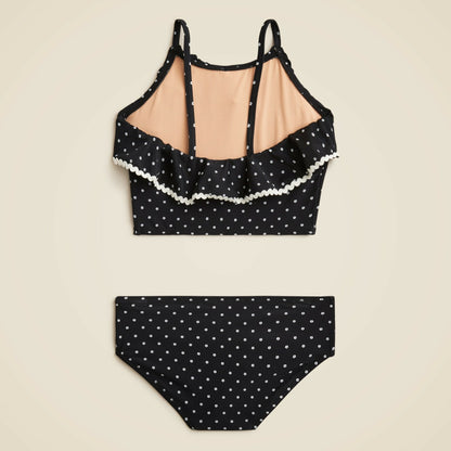 Kids Girls' rickrack two-piece swimsuit with UPF 50+ - J.Crew