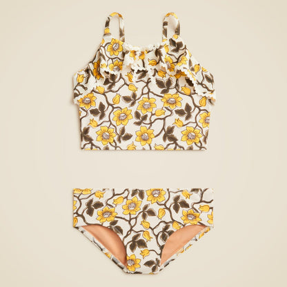 Kids Girls' rickrack two-piece swimsuit with UPF 50+ - J.Crew