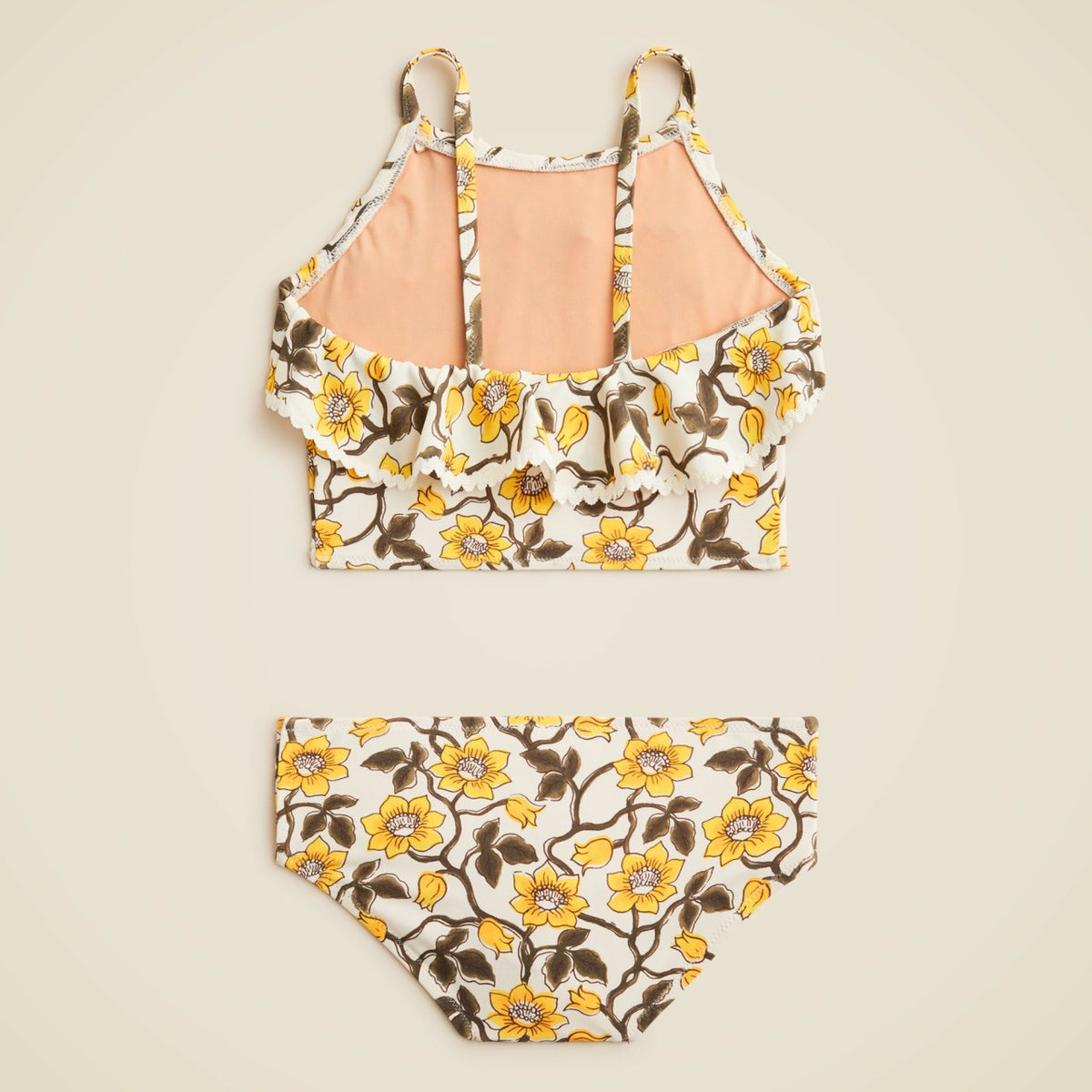 Kids Girls' rickrack two-piece swimsuit with UPF 50+ - J.Crew