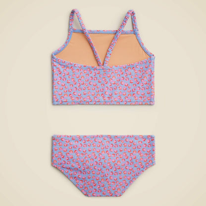Kids Girls' ruched-strap two-piece swimsuit with UPF 50+ - J.Crew