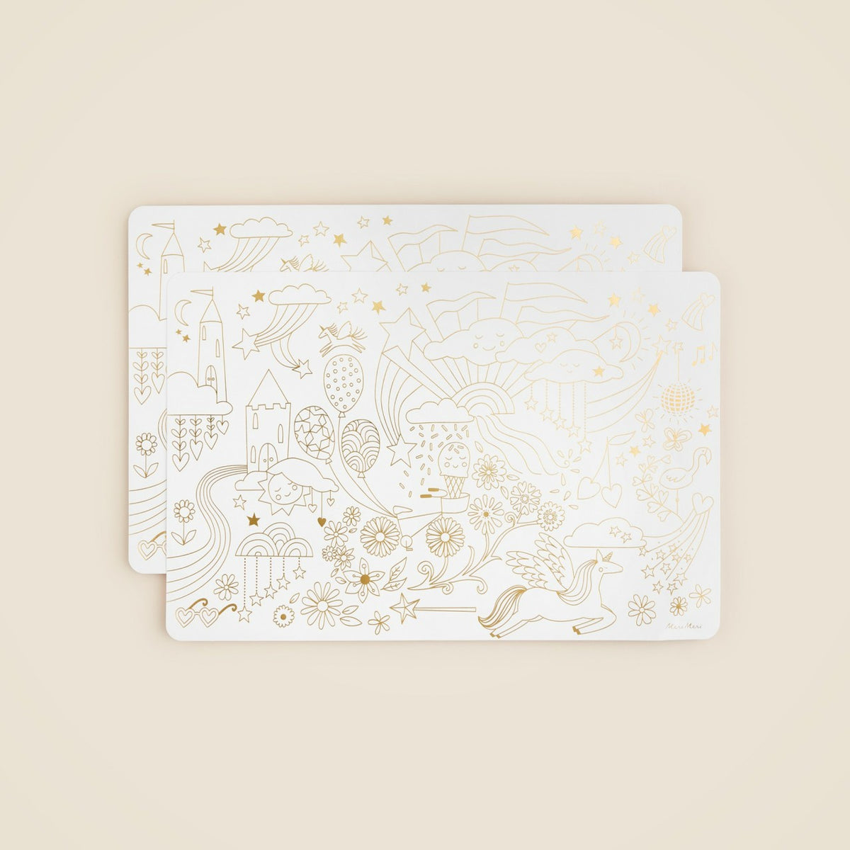 Kids Meri Meri&trade; happy icons coloring place mats eight-pack - J.Crew