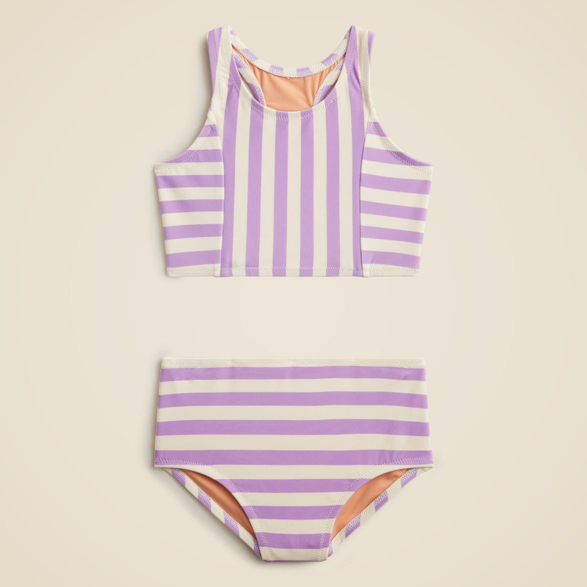 Kids Girls' paneled two-piece swimsuit with UPF 50+ - J.Crew